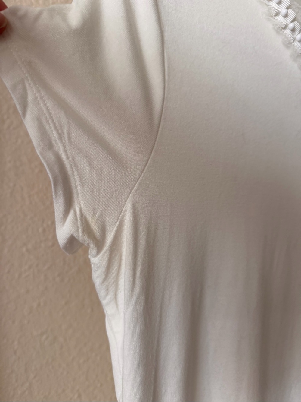 Ted Baker White Ruffle-Trim Tee - Picture 6 of 8